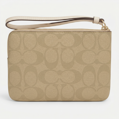 C-O-A-C-H WALLET F58035 BEIGE FOR WOMEN
