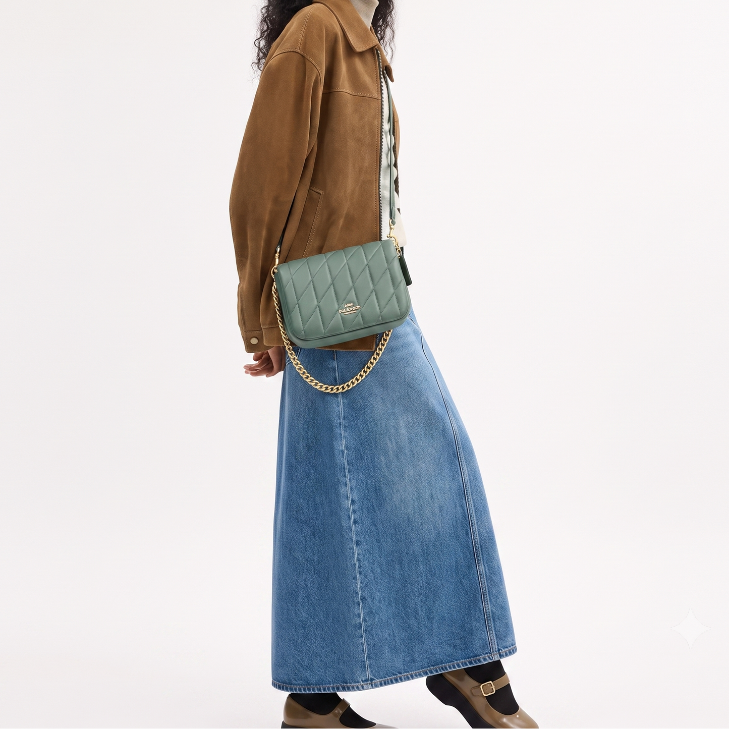 C-O-A-C-H CROSSBODY BAG CY663 GREEN FOR WOMEN