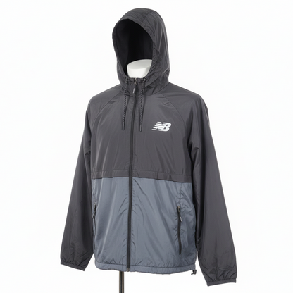 N.e.w B.a.l.a.n.c.e Tech Jacket Quilted Comfort  Full Zip with Pockets Black Gray
