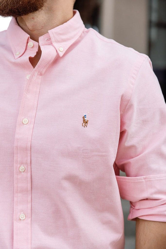 P.o.l.o. R.a.l.p.h. l.a.u.r.e.n. Custom Fit Oxford Shirt Pink