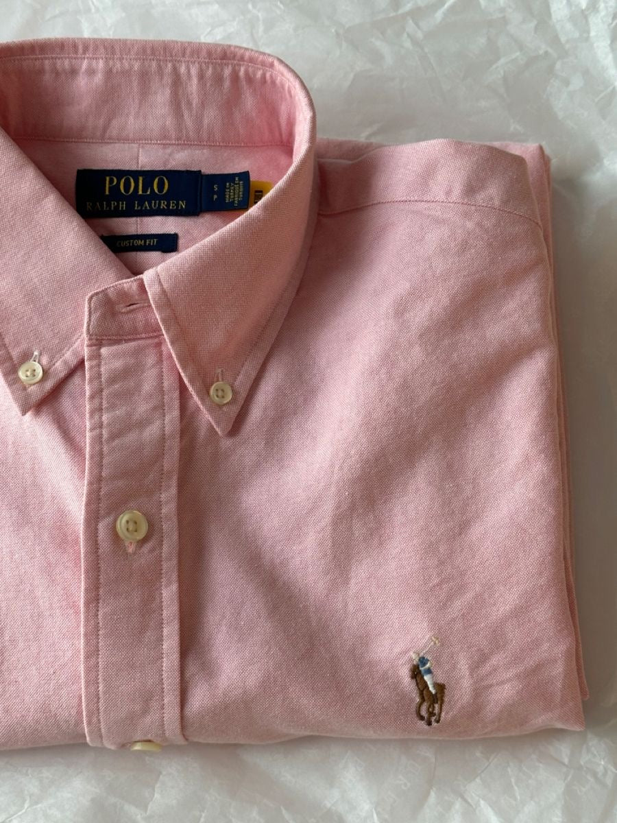 P.o.l.o. R.a.l.p.h. l.a.u.r.e.n. Custom Fit Oxford Shirt Pink