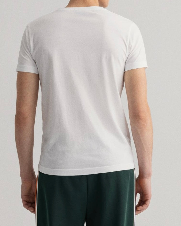 G.a.N_T NAVY/Black/White Original Slim Fit V-Neck T-Shirt