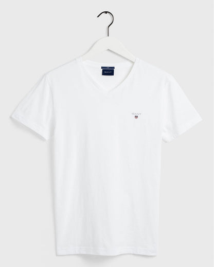 G.a.N_T NAVY/Black/White Original Slim Fit V-Neck T-Shirt