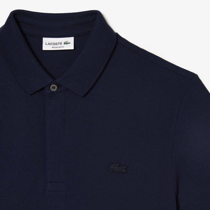 L.a.C.O.S-T.E. Classic Fit Paris Stretch Pique Polo Shirt White-Red-Black-Blue-Pink