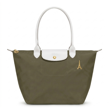 LONGCHAMP TOTE BAG GREEN(Olive)&WHITE FOR WOMEN in Egypt