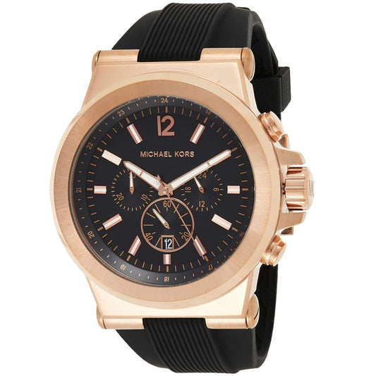 MICHAELKORS Watch MK8184 BLACK - ROSE GOLD FOR MEN in Egypt