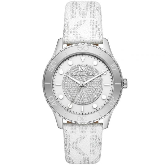 MICHAEL KORS WATCH MK6998 SILVER WHITE GREY MONOGRAM FOR WOMEN in Egypt