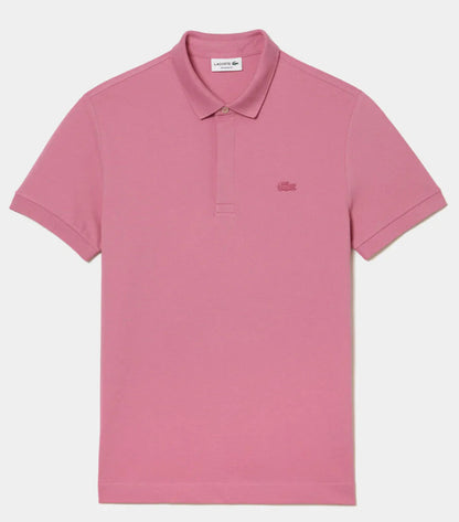 L.a.C.O.S-T.E. Classic Fit Paris Stretch Pique Polo Shirt White-Red-Black-Blue-Pink