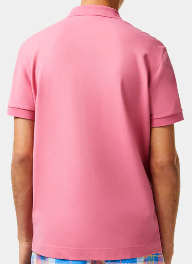 L.a.C.O.S-T.E. Classic Fit Paris Stretch Pique Polo Shirt White-Red-Black-Blue-Pink