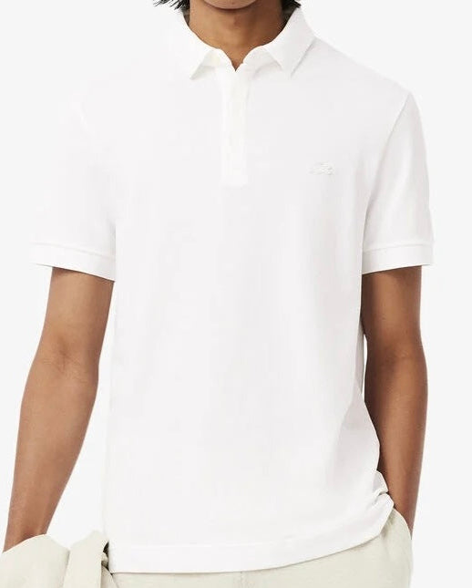 L.a.C.O.S-T.E. Classic Fit Paris Stretch Pique Polo Shirt White-Red-Black-Blue-Pink