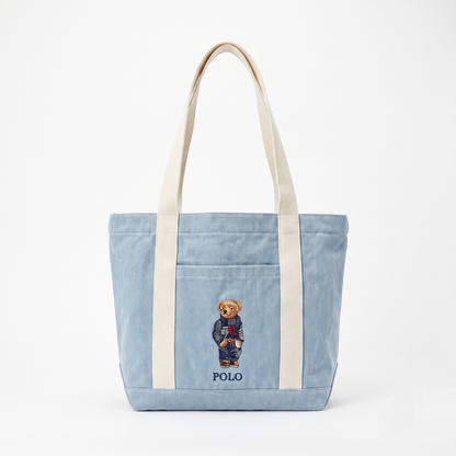 POLO RALPH LAUREN HANDBAG BLUE & OFF WHITE FOR WOMEN in Egypt
