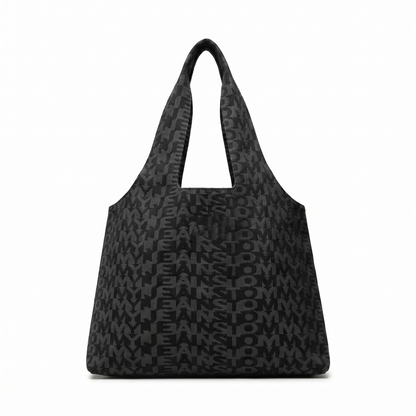 T.O.M-M.Y J.E.A.N.S SHOULDER BAG BLACK MONOGRAM FOR WOMEN