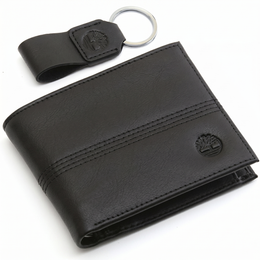 TIMBERLAND WALLET&KEY CHAIN NP0325/08 BLACK FOR MEN in Egypt