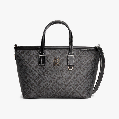 TOMMY HILFIGER CROSSBODY BAG BLACK MONOGRAM FOR WOMEN in Egypt