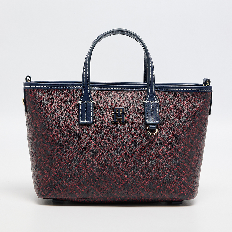 TOMMY HILFIGER CROSSBODY BAG Burgundy & NAVY MONOGRAM FOR WOMEN in Egypt