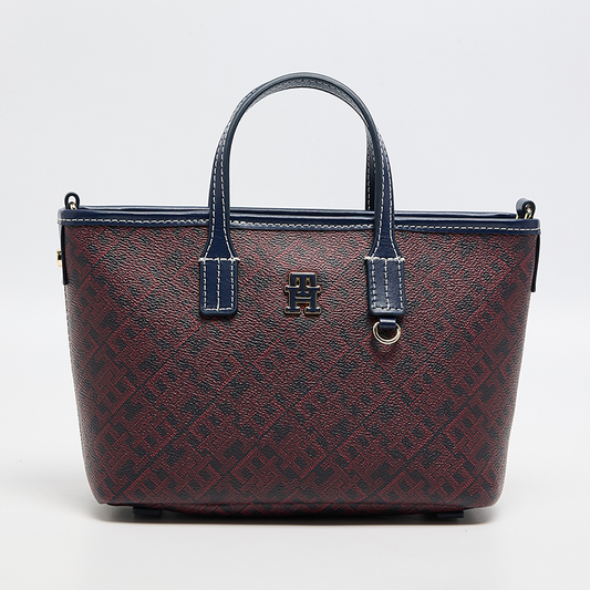 TOMMY HILFIGER CROSSBODY BAG Burgundy & NAVY MONOGRAM FOR WOMEN in Egypt