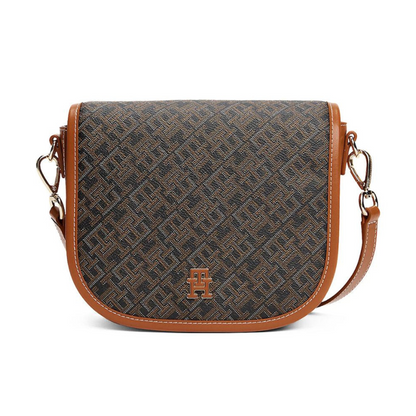 TOMMY HILFIGER CROSSBODY BAG HAVAN&BLACK MONOGRAM FOR WOMEN in Egypt