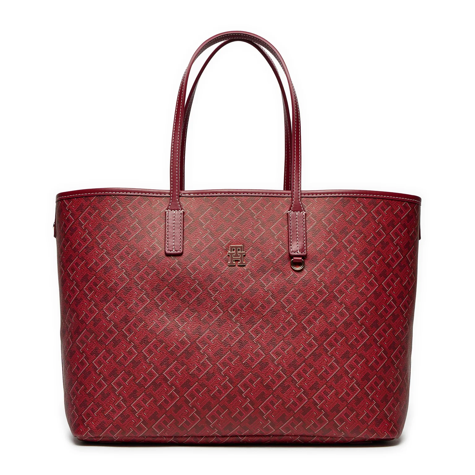 TOMMY HILFIGER TOTE BAG RED MONOGRAM FOR WOMEN in Egypt