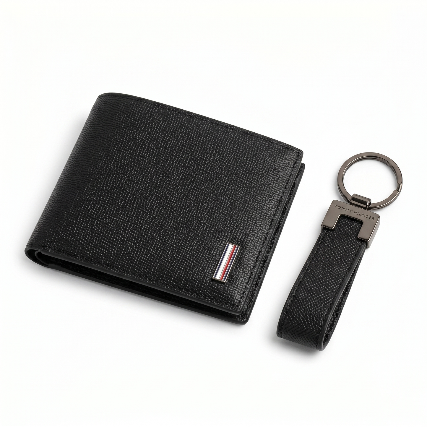 TOMMY HILFIGER WALLET&KEY CHAIN BLACK FOR MEN in Egypt