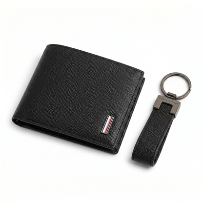 TOMMY HILFIGER WALLET&KEY CHAIN BLACK FOR MEN in Egypt