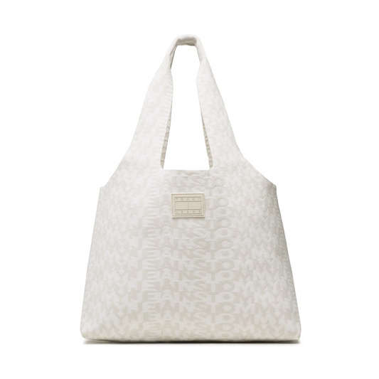 TOMMY JEANS SHOULDER BAG BEIGE MONOGRAM FOR WOMEN in Egypt