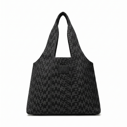 TOMMY JEANS SHOULDER BAG BLACK MONOGRAM FOR WOMEN in Egypt