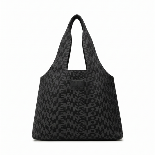TOMMY JEANS SHOULDER BAG BLACK MONOGRAM FOR WOMEN in Egypt