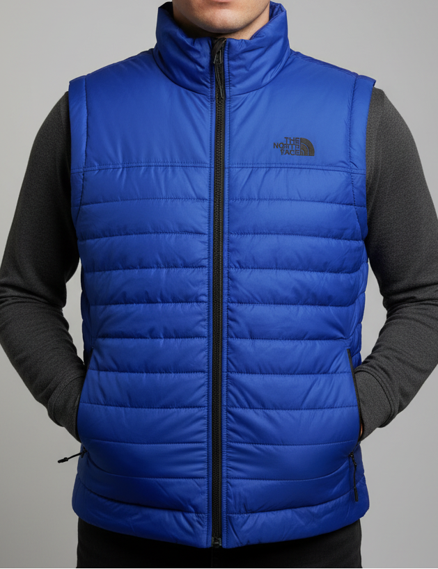 T.H.E N.O.R.T.H F.A.C.E TNF Stretch 700 Goose Down Puffer Vest Blue