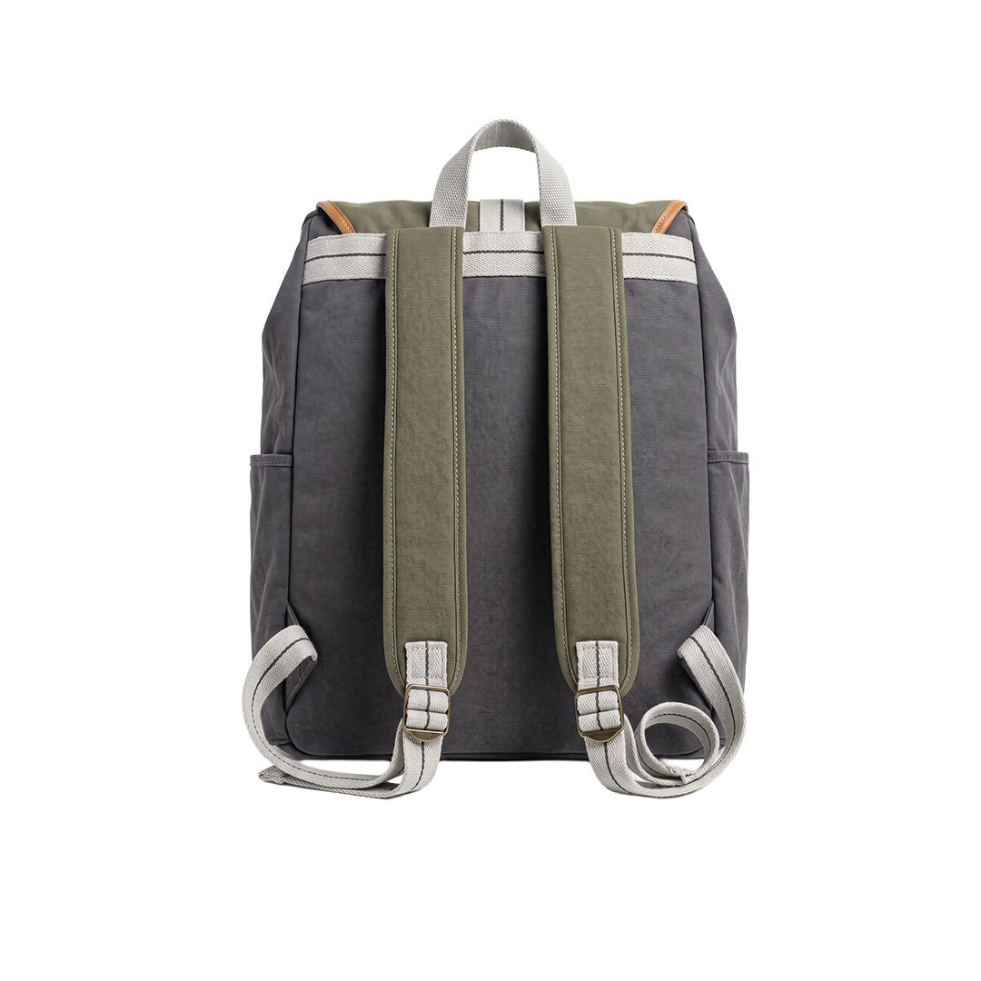 K.I.P.L.I-N.G BACKPACK GREEN(AGED KHAKI)&GREY FOR WOMEN
