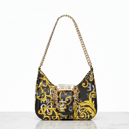VERSACE JEANS COUTURE CROSSBODY BAG 74VA4BF5 BLACK&YELLOW FOR WOMEN in Egypt