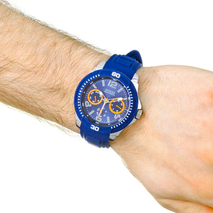 G-U-E-S-S Watch W0967G2 DARK BLUE & SILVER FOR MEN