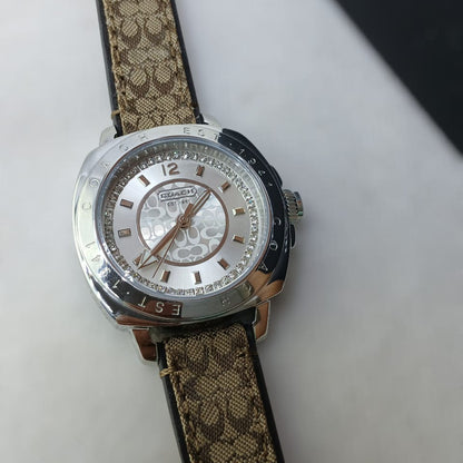 C-O-A-C-H WATCH 14501288 SILVER FOR WOMEN