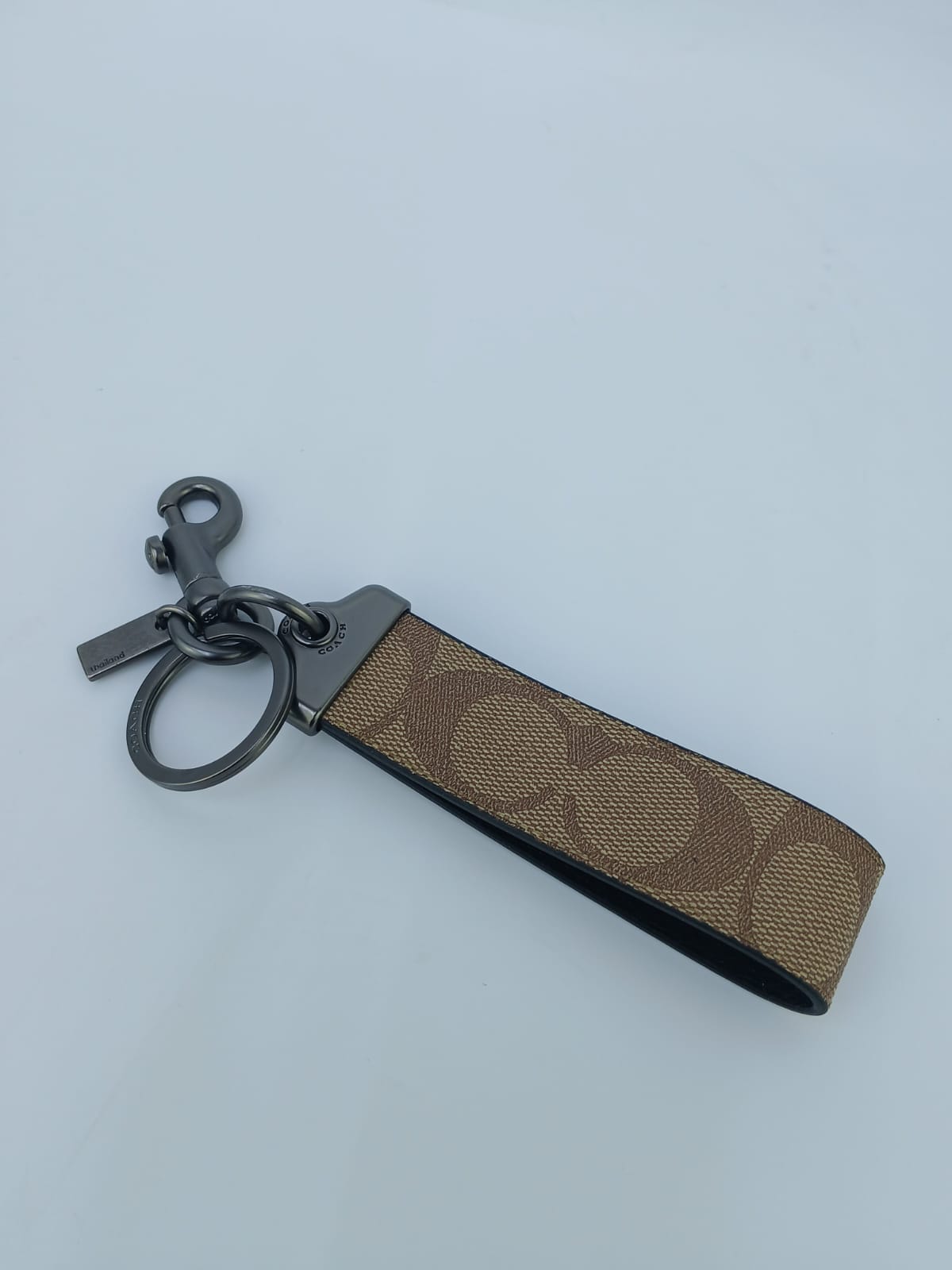 C-O-A-C-H Loop Key Fob In Signature Canvas