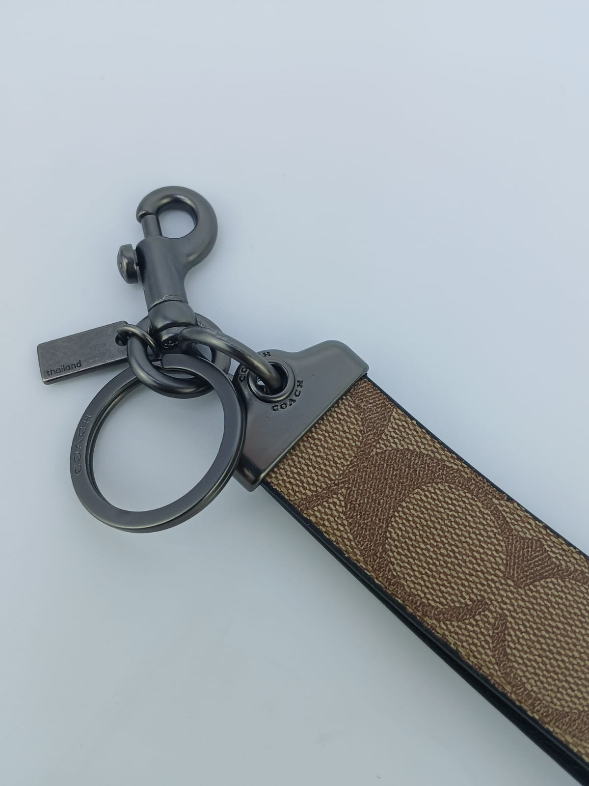 C-O-A-C-H Loop Key Fob In Signature Canvas