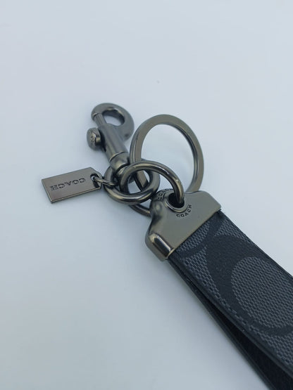 C.O.A.C.H Loop Key Fob In Signature Canvas