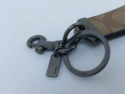 C-O-A-C-H Loop Key Fob In Signature Canvas