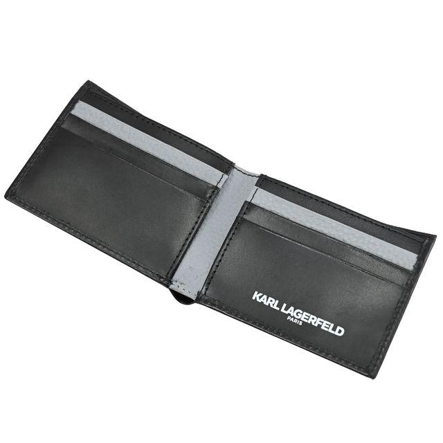K.A-R-L L.A.G.E-R.F.E-L.D WALLET BLACK