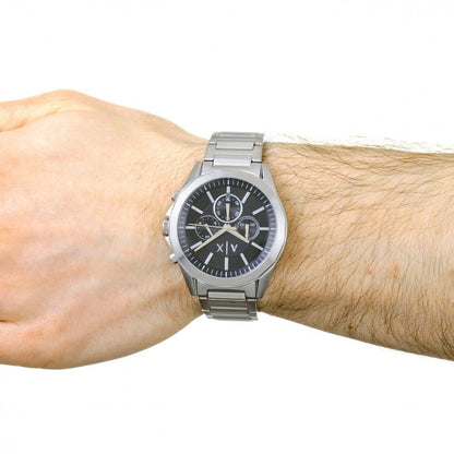 A-R-M-A-N-I E-X-C-H-A-N-G-E WATCH AX2600 SILVER FOR MEN