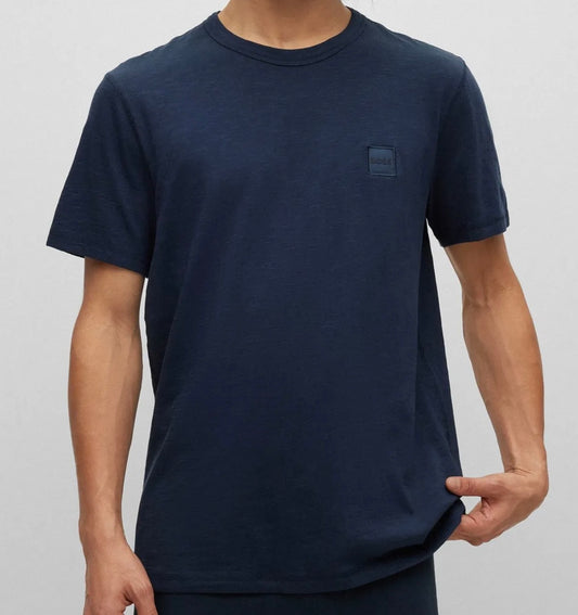 B.o.S_S. T-Shirt Cotton-jersey T-shirt with logo patch Regular fit