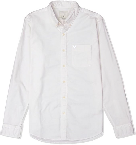 A.m.e.r.i.c-a.n. E.a.g.l.e. Everyday Oxford Button-Up Shirt white