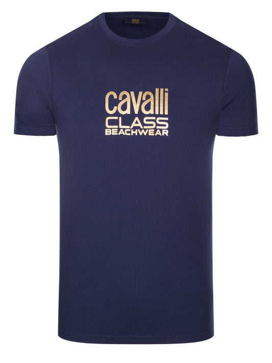 C.A.V-A.L.L.I C.L.A.S.S T-shirt White/Blue/Black - Gold