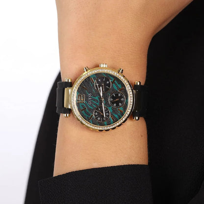 G-U-E-S-S WATCH GW0113L1 BLACK&GOLD FOR WOMEN