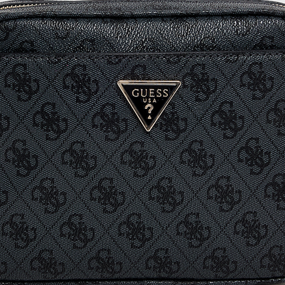 G-U-E-S-S CROSSBODY BAG BLACK MONOGRAM FOR WOMEN