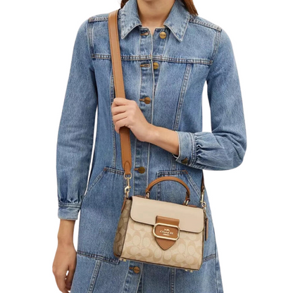 C-O-A-C-H CROSSBODY BAG CR327 BIEGE FOR WOMEN