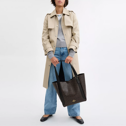C-O-A-C-H SHOULDER BAG CV997 BROWN FOR WOMEN