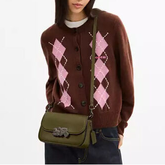 C-O-A-C-H CROSSBODY BAG CCE65 GREEN FOR WOMEN