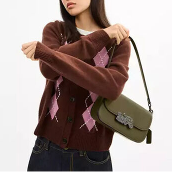 C-O-A-C-H CROSSBODY BAG CCE65 GREEN FOR WOMEN