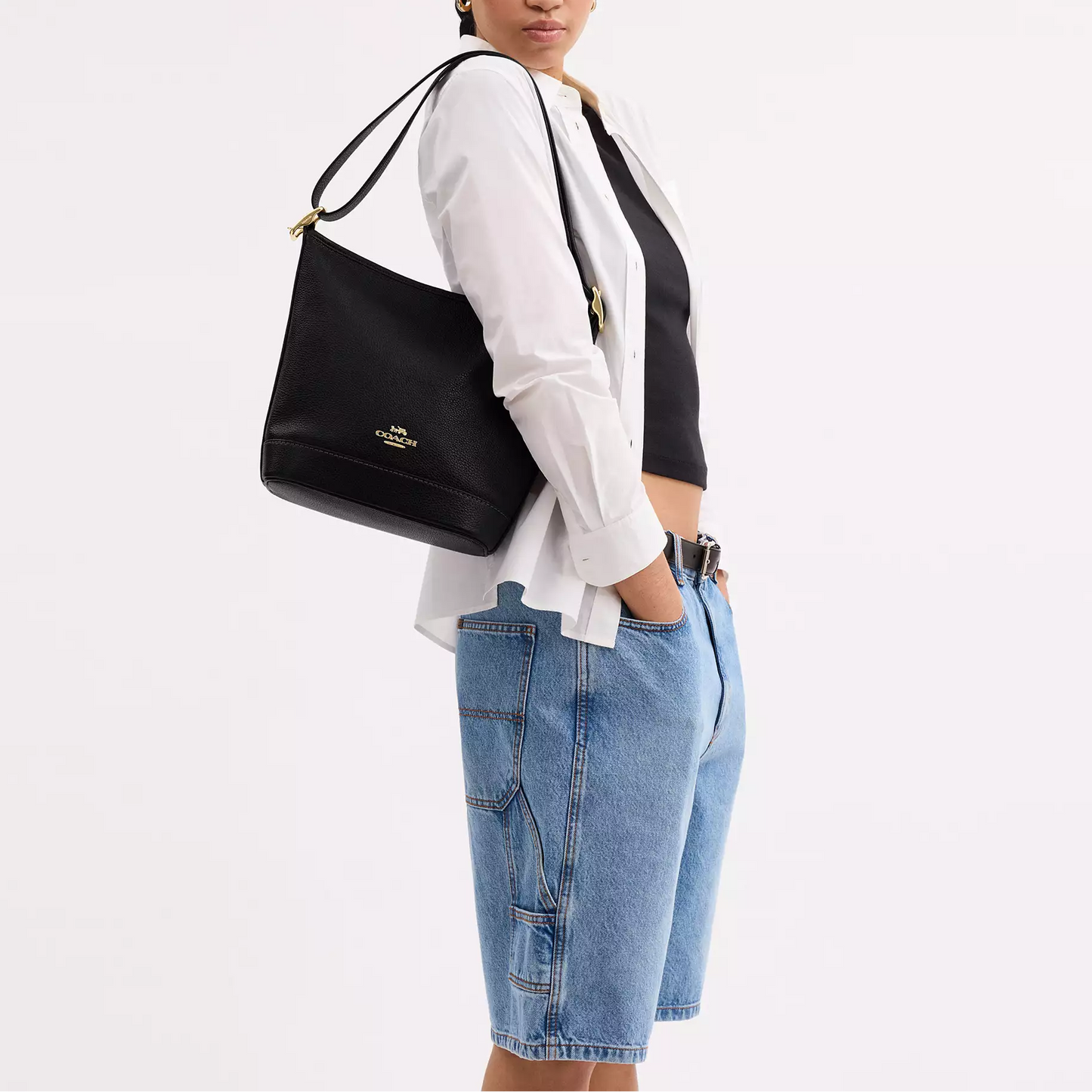 C-O-A-C-H CROSSBODY BAG CBH18 BLACK FOR WOMEN