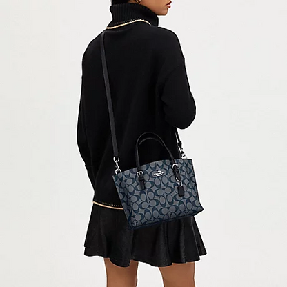 C-O-A-C-H CROSSBODY BAG C4250 NAVY BLUE MONOGRAM FOR WOMEN