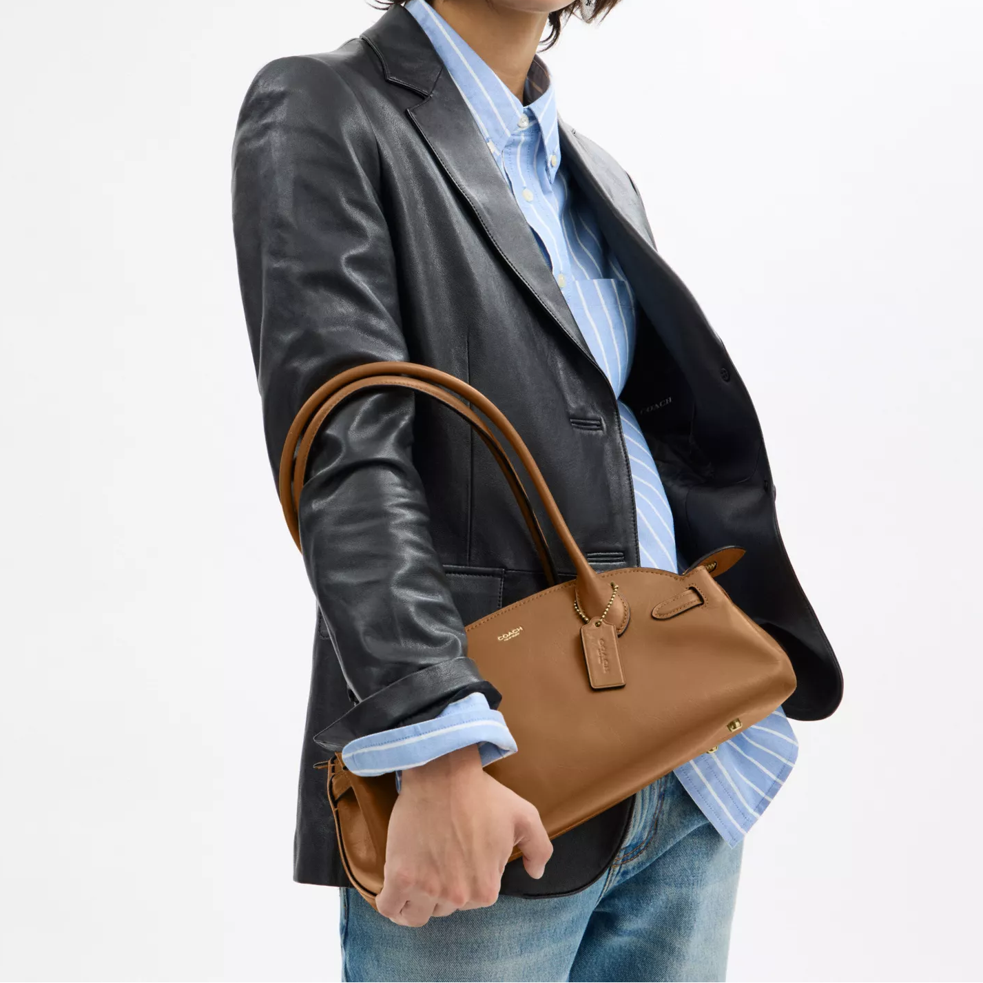 C-O-A-C-H SHOULDER BAG CAM03 Honey Brown FOR WOMEN